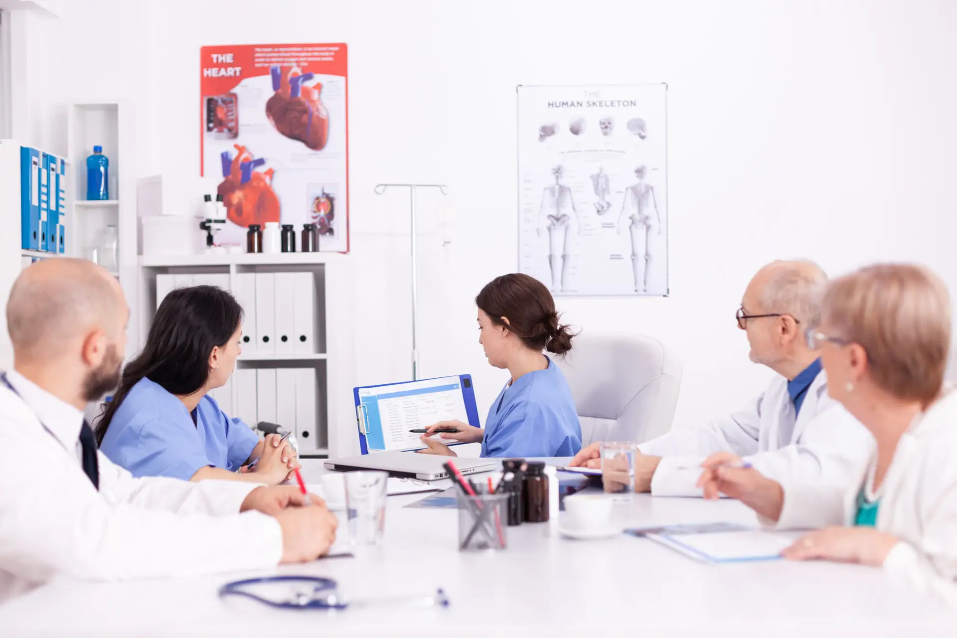 Doctors in a medical meeting